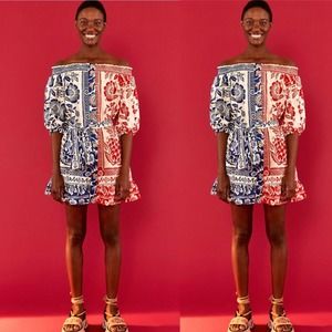 FARM Rio | Mixed Pineapple Garden Mini Dress